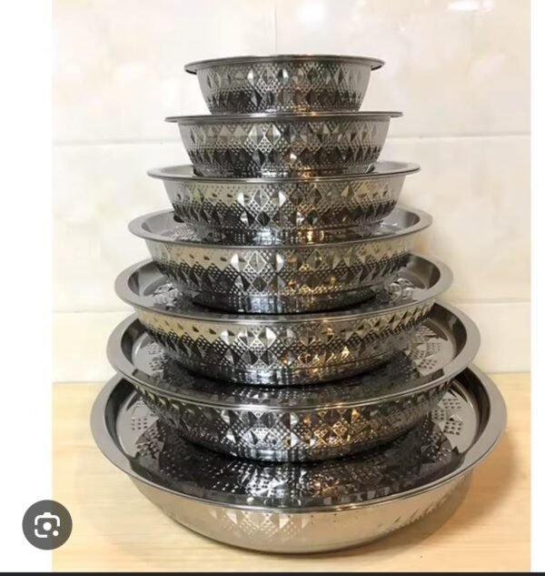 Plateaux Inox 6 Pièces Plateaux Inox 6 Pièces